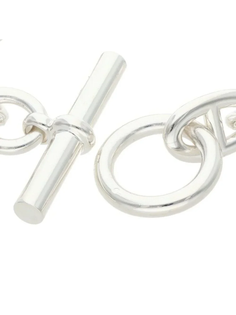 Hermes Chaine D'ancre TGM Silver Bracelet